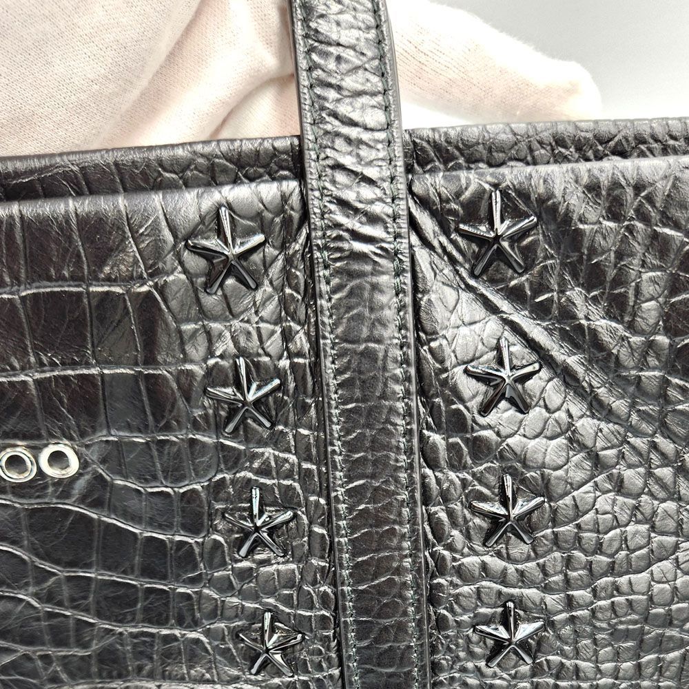 ジミーチュウ JIMMY CHOO ピムリコ エンボス スタッズ トート ー