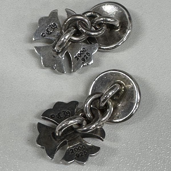 クロムハーツ　CHプラス　シルバーカフスボタン クロムハーツ CHプラス シルバーカフスボタン クロムハーツCHプラス