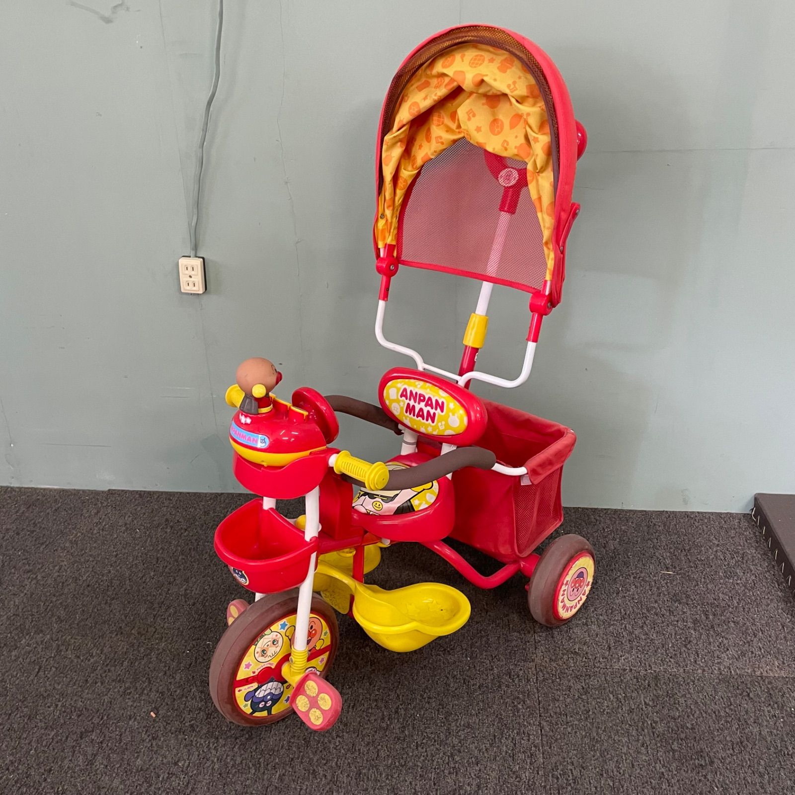 ♭ 送料込み アンパンマン 三輪車 デラックス サンシェード - メルカリ