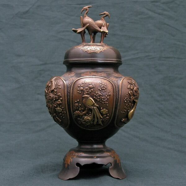 式三番翁 面取れ白式尉 】 彫金色絵 無銘上手 N0705K 式三番翁 面取れ