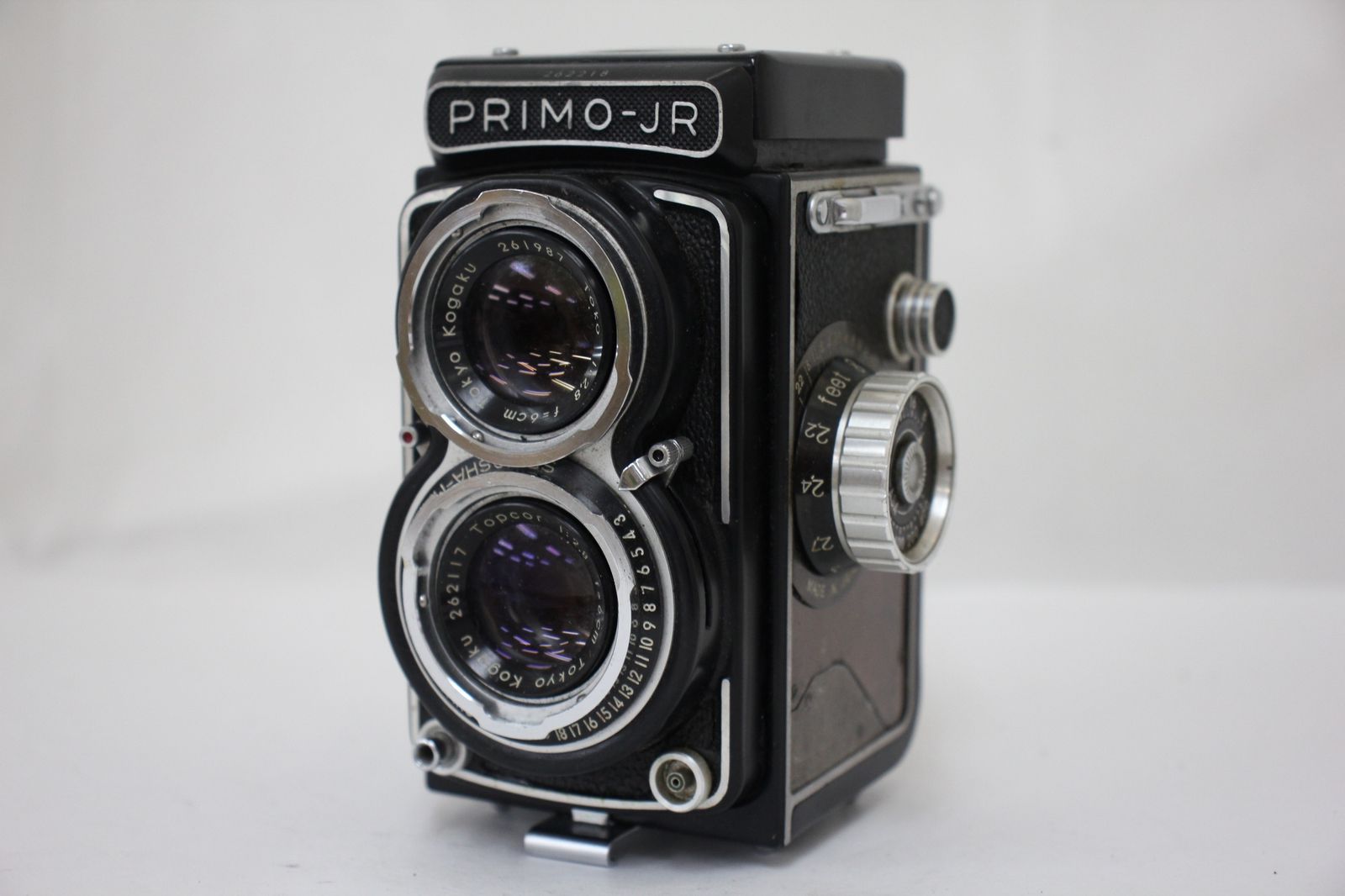 訳あり品 PRIMO-JR Topcor 6cm F2.8 二眼カメラ e2771