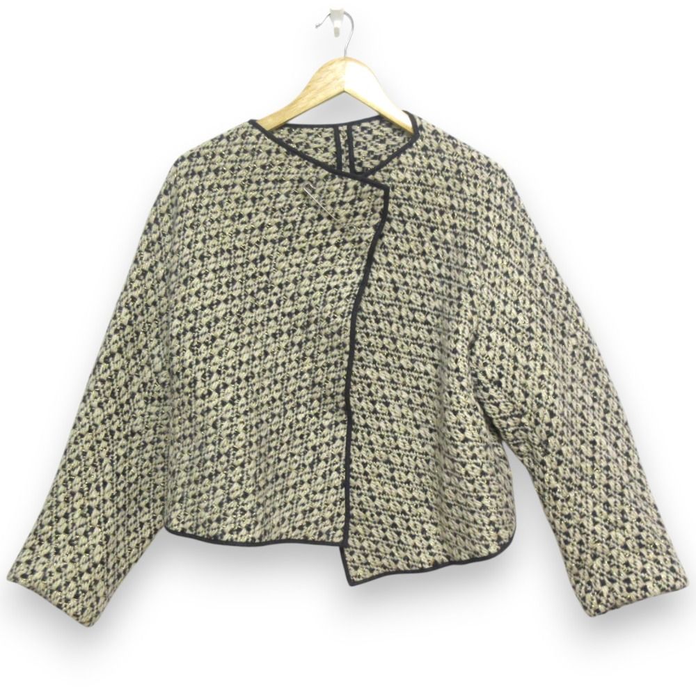 コムデギャルソン　ノーカラージャケット COMME des GARCONS ノーカラージャケット 変形 希少 コムデギャルソン