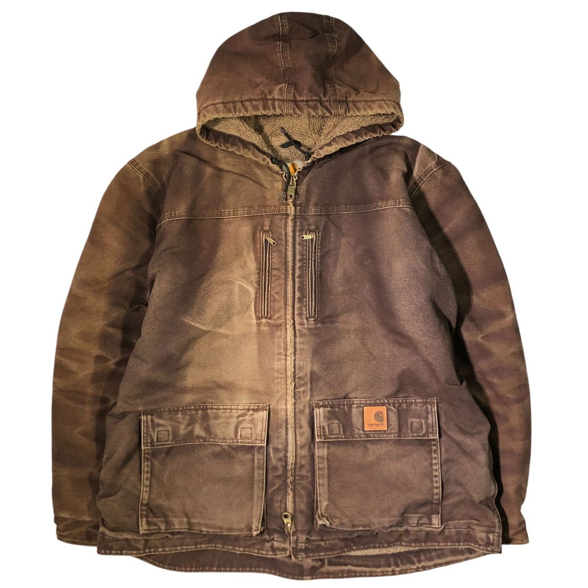 サンドストーンジャクソンコート ダックフルジップパーカー Carhartt 古着 カーハート Carhartt サンドストーンジャクソンコート ダック