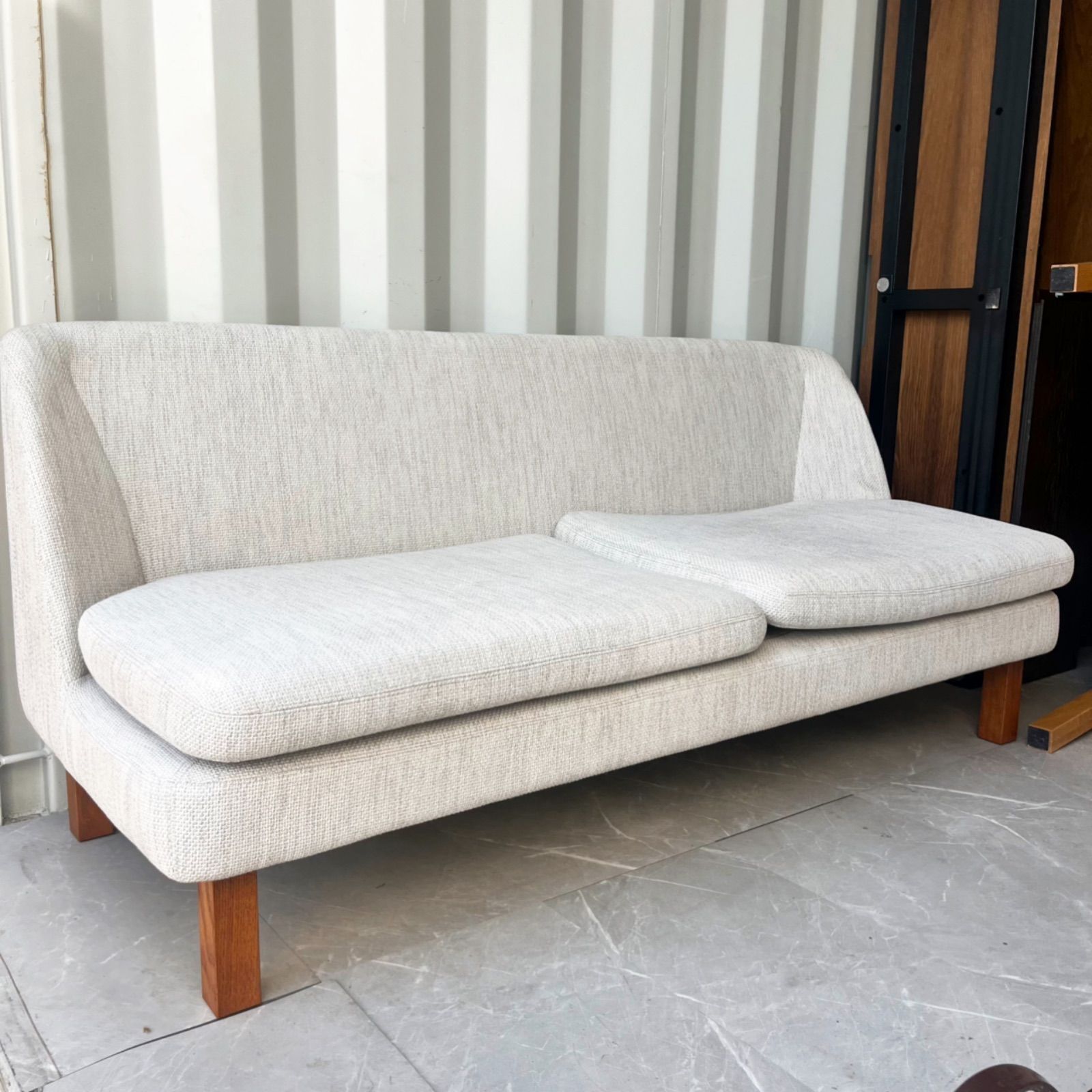 取付無料！イデー SIERRA（シエラ） ナチュラルファブリックソファ