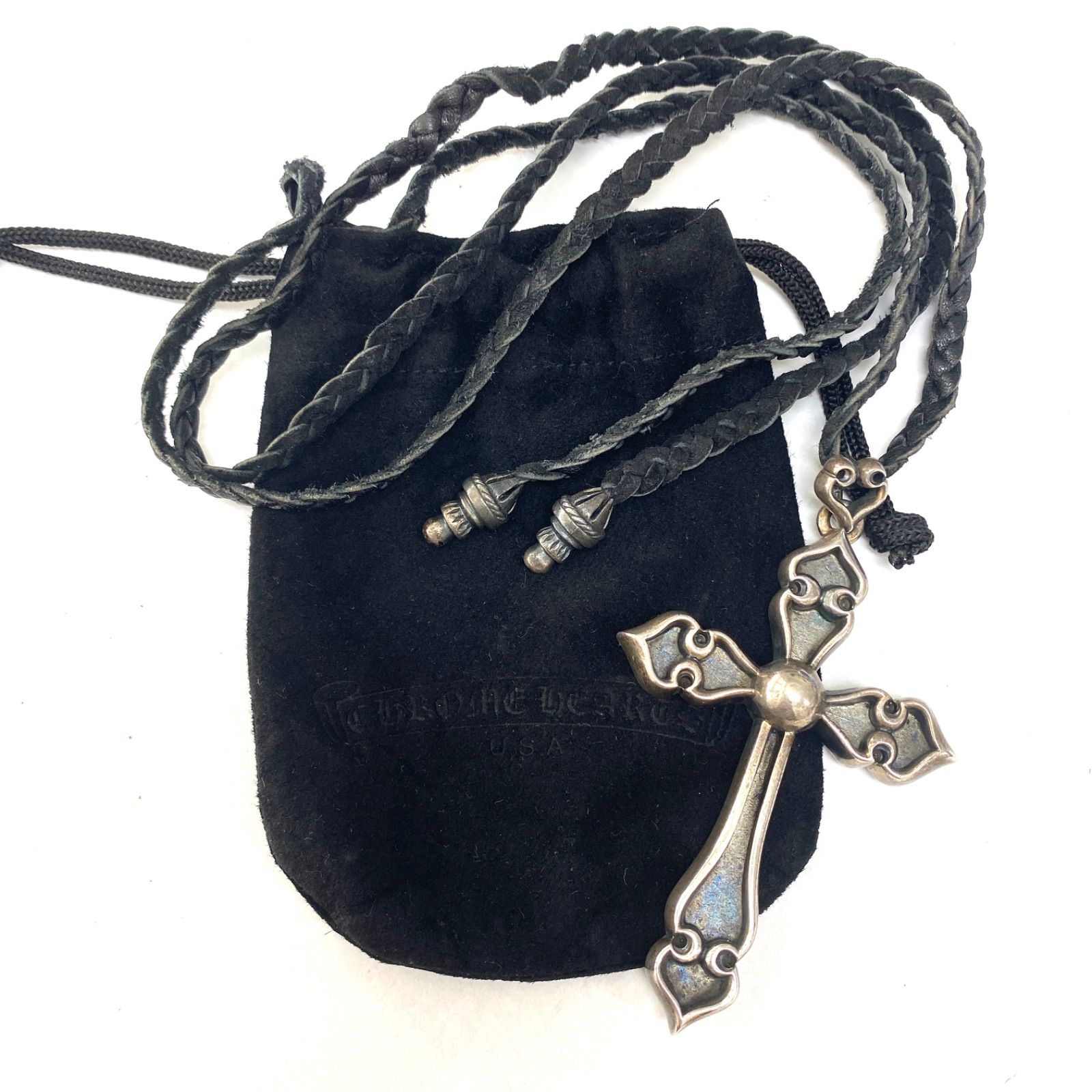 クロムハーツ、スペードペンダント　ネックレス CHROME HEARTS クロムハーツ スペードクロスペンダント ネックレス