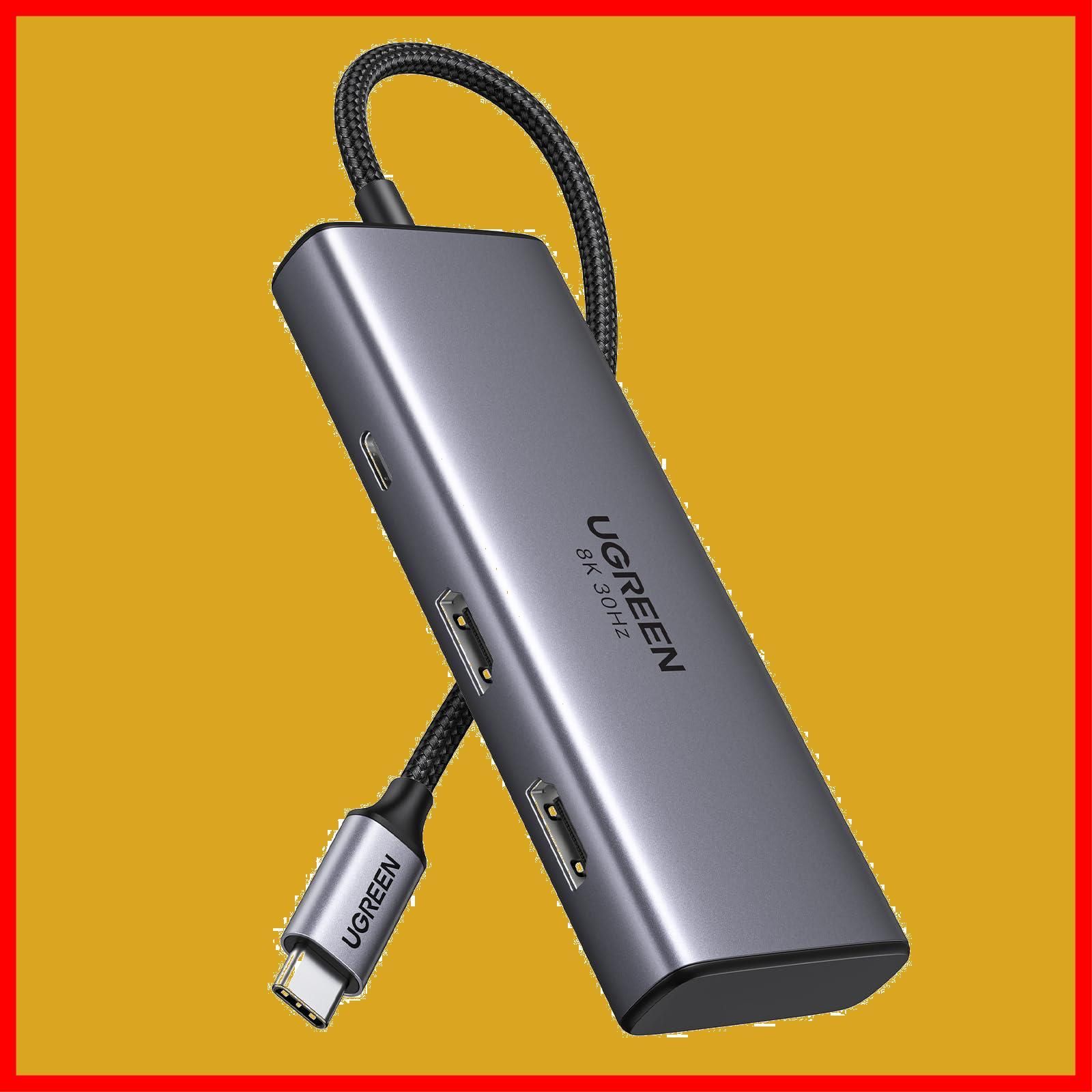 数量限定】Revodok 6 in UGREEN 1 USB Cハブ 2*HDMI出力 ドッキング