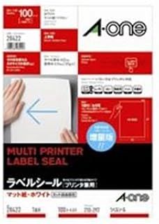 エーワン ラベルシール|宛名シール A4|全面 100枚 ノーカット マルチタイプ 28422 ds-1300109