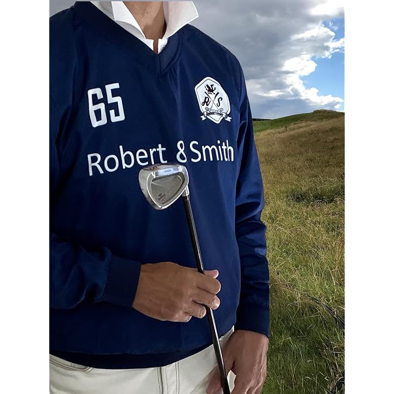 彡 Robert-Smith ゴルフ ウエア 撥水加工 ウインドブレーカー メッシュ裏地付 ジャンパー メンズ M ネイビー 1