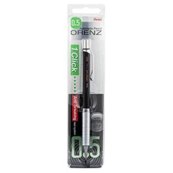 Pentel Arts Orenz デラックス 1クリック製図用鉛筆 (0.5mm) 細字 ブラックバレル PP1005GABP