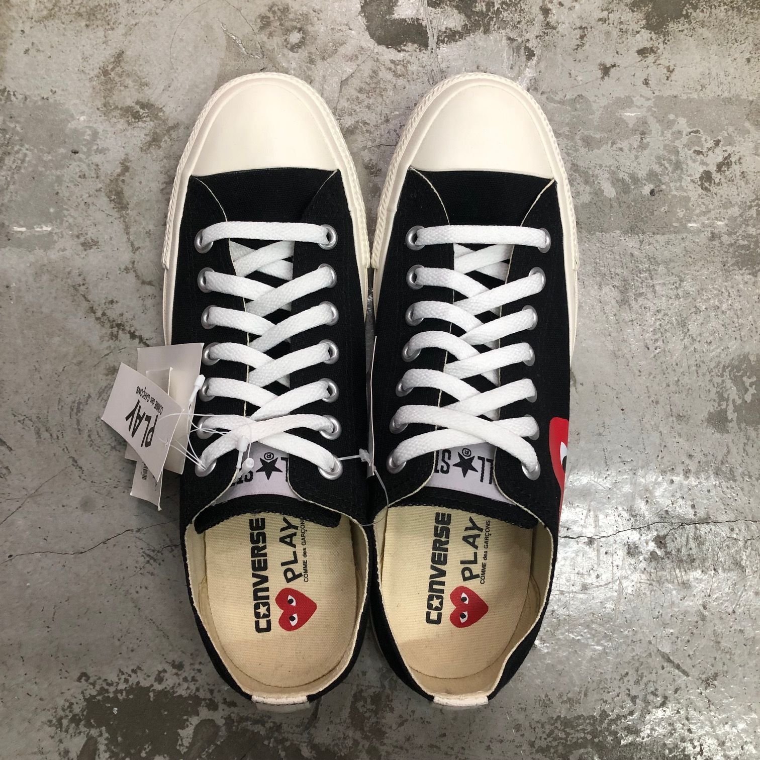 新品 PLAY COMME des GARCONS × Converse コラボ ハート ローカット 