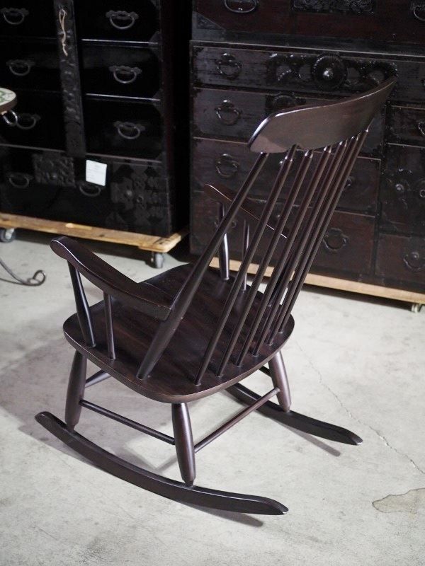 ヴィンテージロッキングチェア 昭和後期 古録展 送料無料 中古 品番