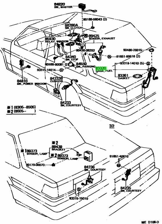 トヨタ カローラ レビン スプリンタートレノ フューエルセンダゲージ COROLLA LEVIN Sprinter Trueno Gage Fuel Sender 1983 05 - 1987 04
