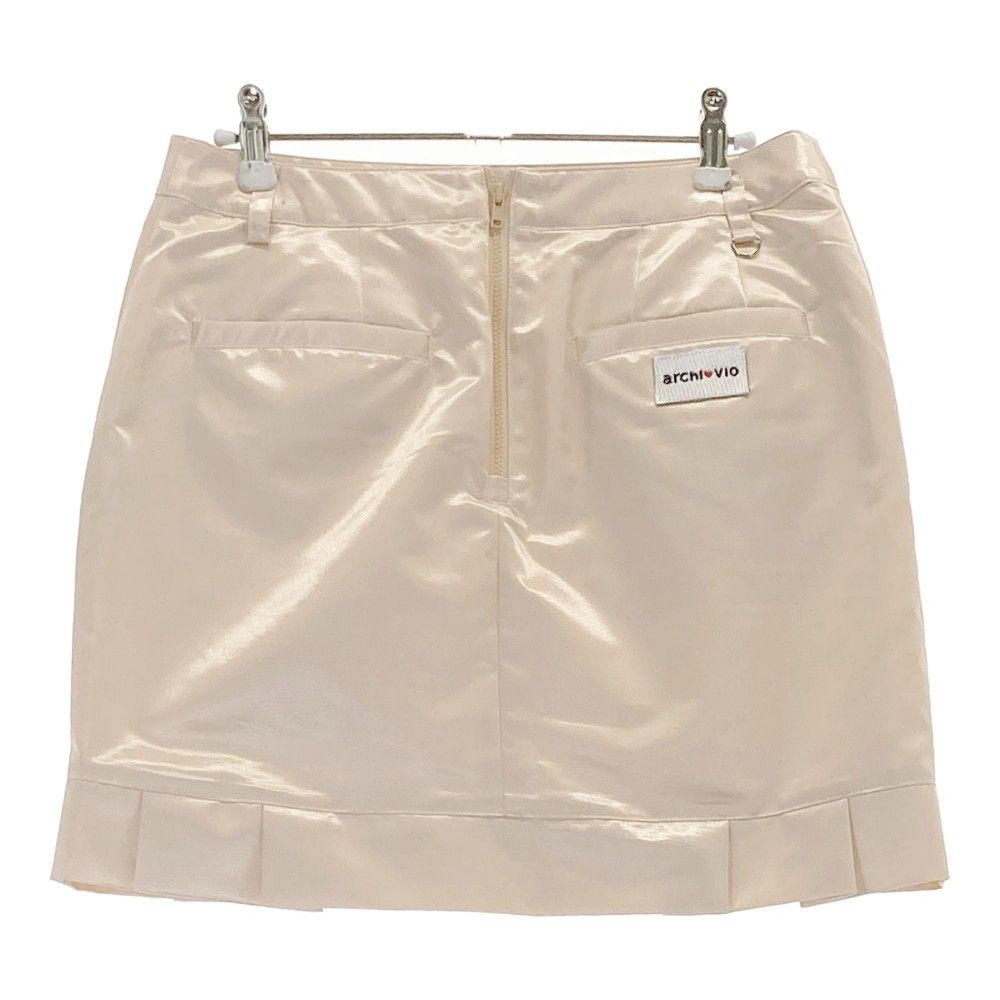 サイズ 40 ARCHIVIO アルチビオ モデル 裏地付 スカート ベージュ系 240101386820 ゴルフウェア レディース ストスト