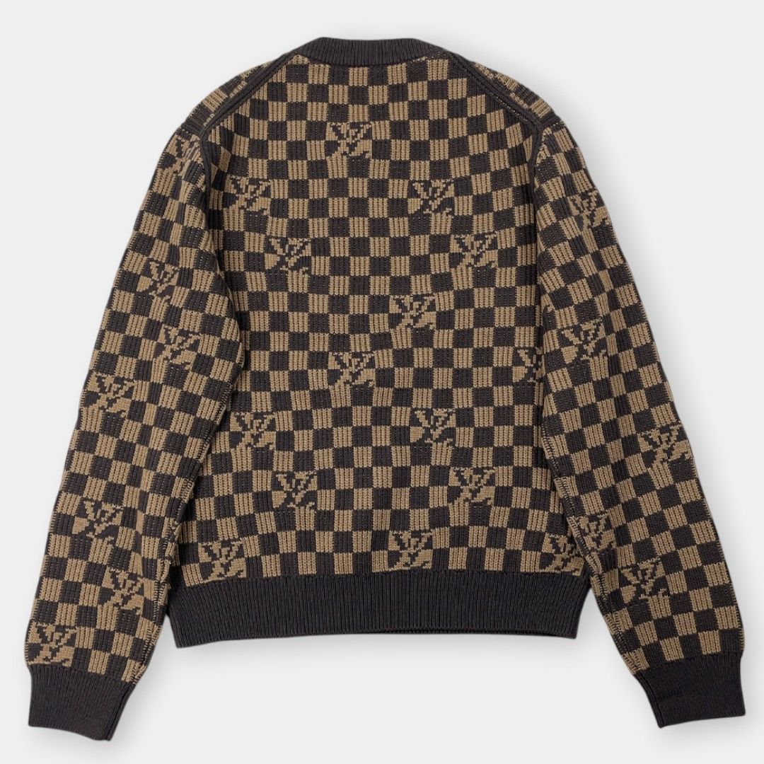 LOUIS VUITTON ルイ・ヴィトン 21AW ダミエ クールネック 長袖 ウール