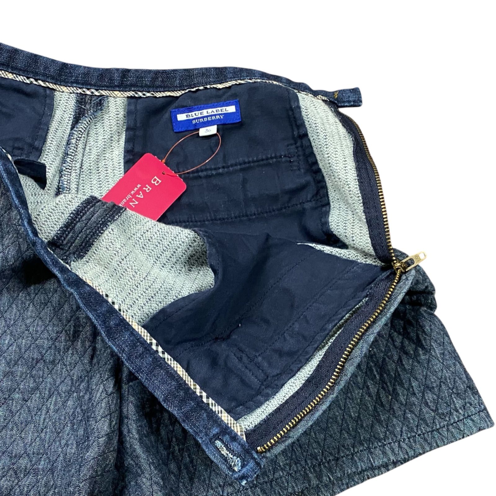 ◇バーバリー ブルーレーベル BURBERRY ショートパンツ キルティング
