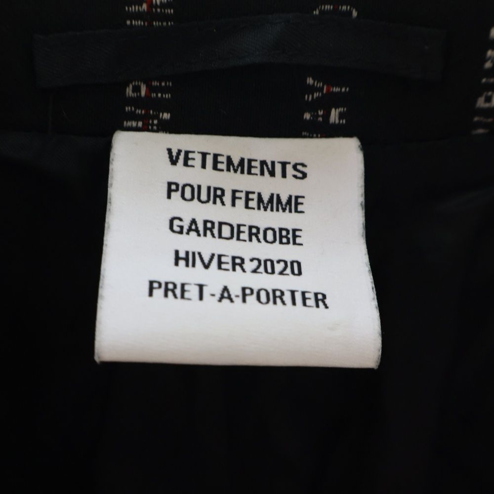 VETEMENTS (ヴェトモン) 19AW Open Sleeve Jacket 総柄 オープン