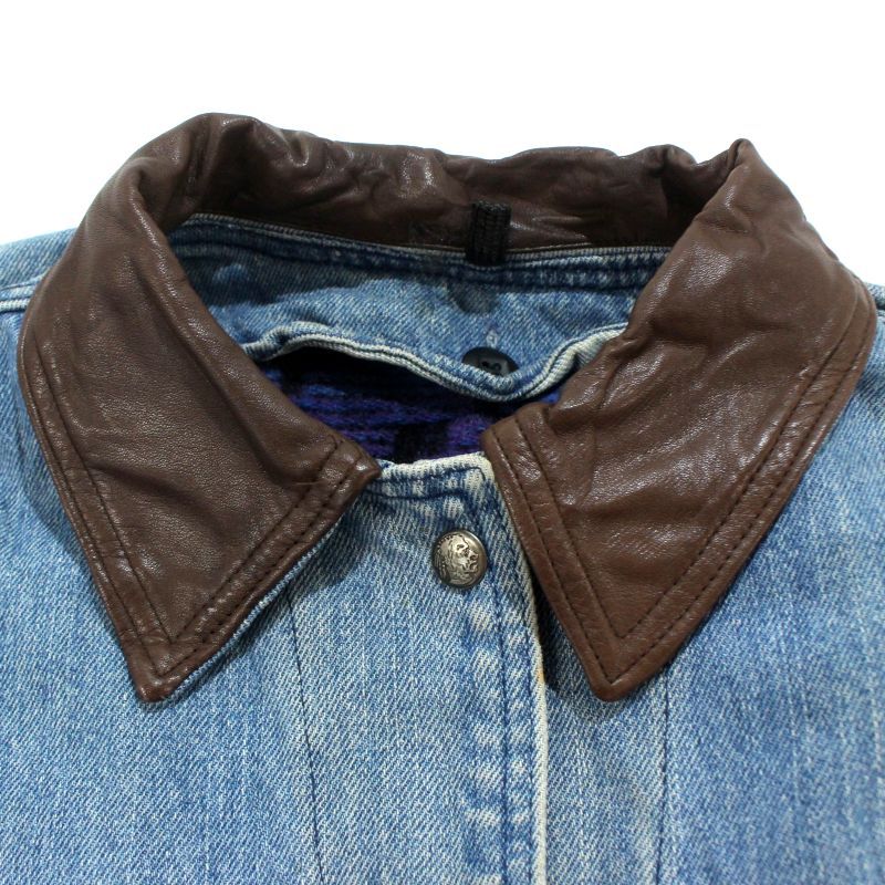 90s USA製 vintage WOOLRICH 裏地ブランケット デニム ハンティング