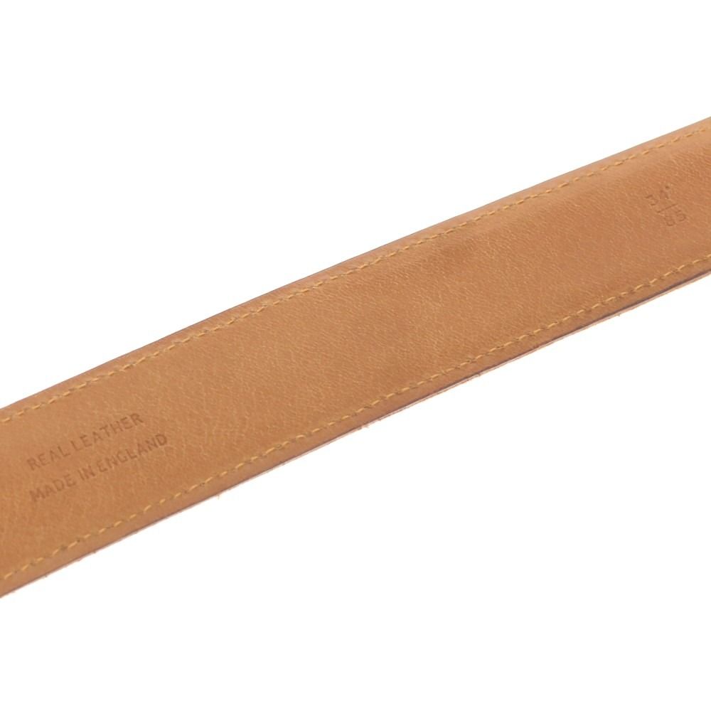 美品】WHITE HOUSE COXメッシュベルト34インチ ダークブラウン