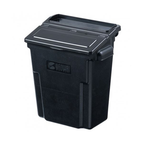 サンワサプライ3段式ワゴン用蓋付きサイドBOX 大 ブラック CART-FA3ST1BK 1個 ワゴン別売り