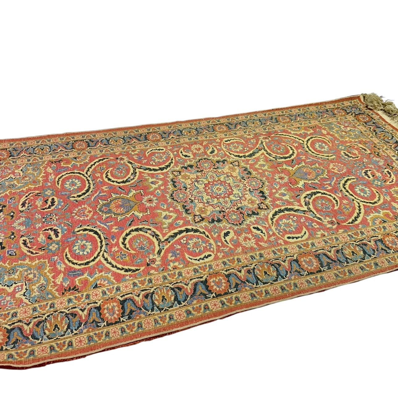 トルコヴィンテージラグ 深みレッド ボヘミアン 72×88 赤ブラウンの