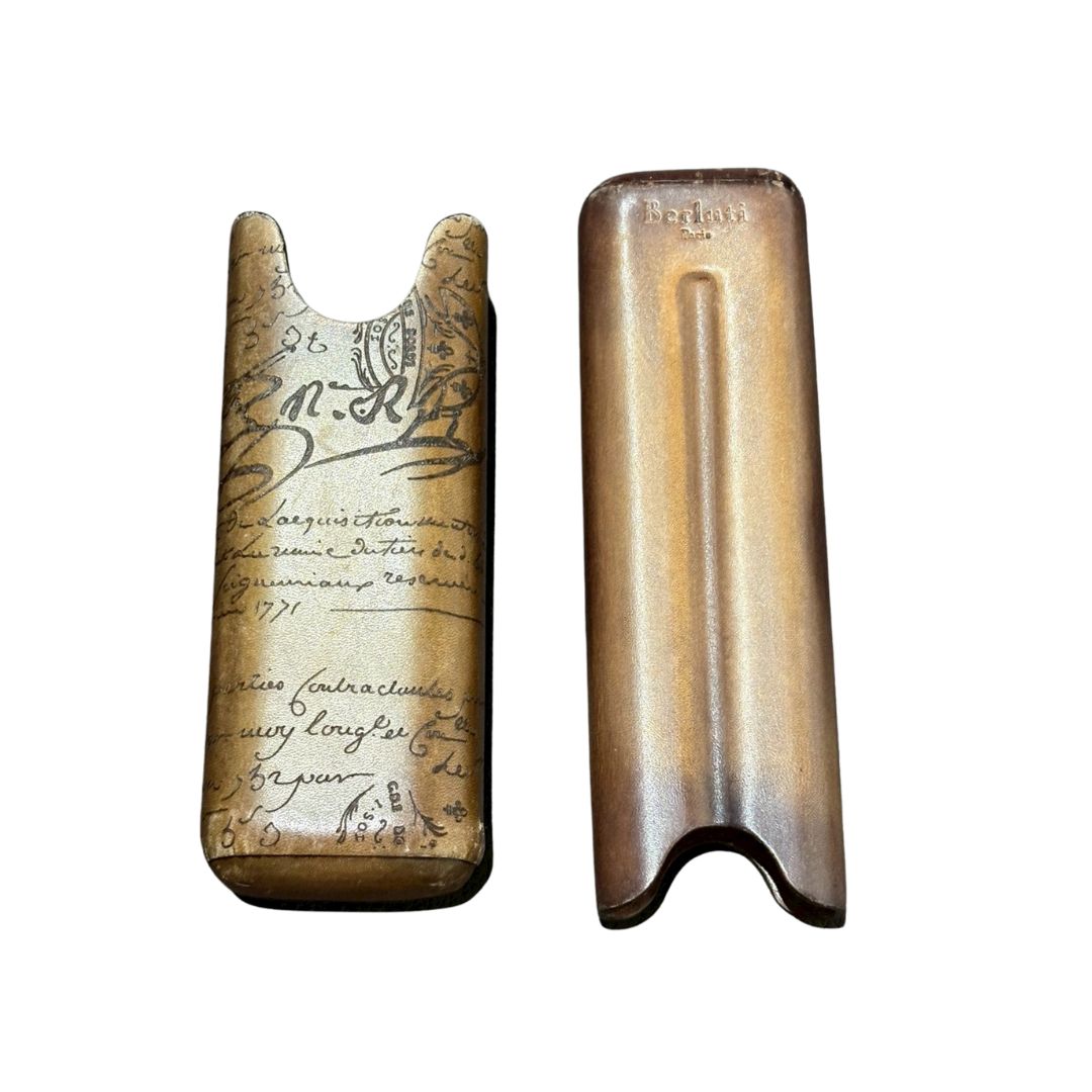 ベルルッティ シガーケース スクリット2 レザー カリグラフィ