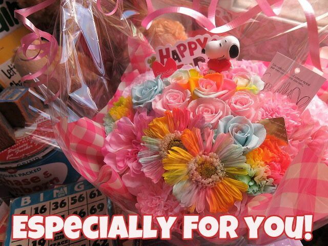 高級プリザーブドフラワー】パステルレインボーローズ＆カーネーション