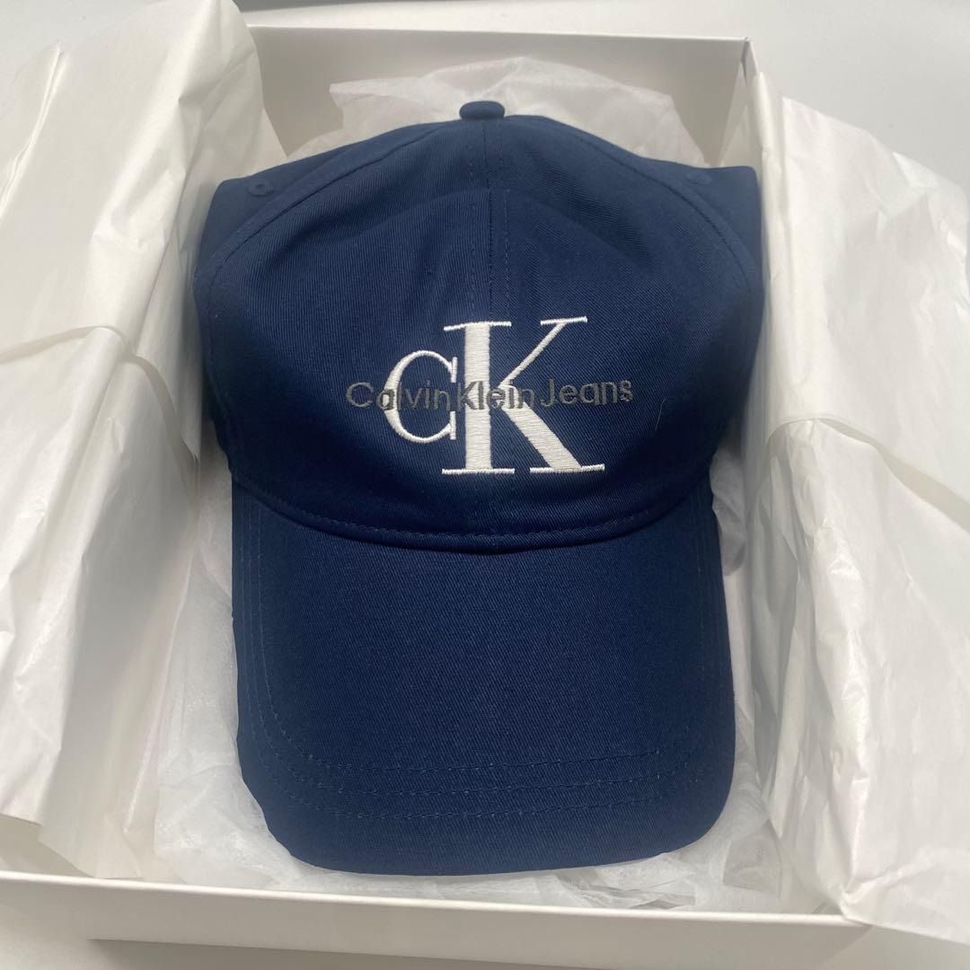Calvin Klein カルバンクライン CK ネイビーキャップ 帽子 レディース メンズ ユニセックス