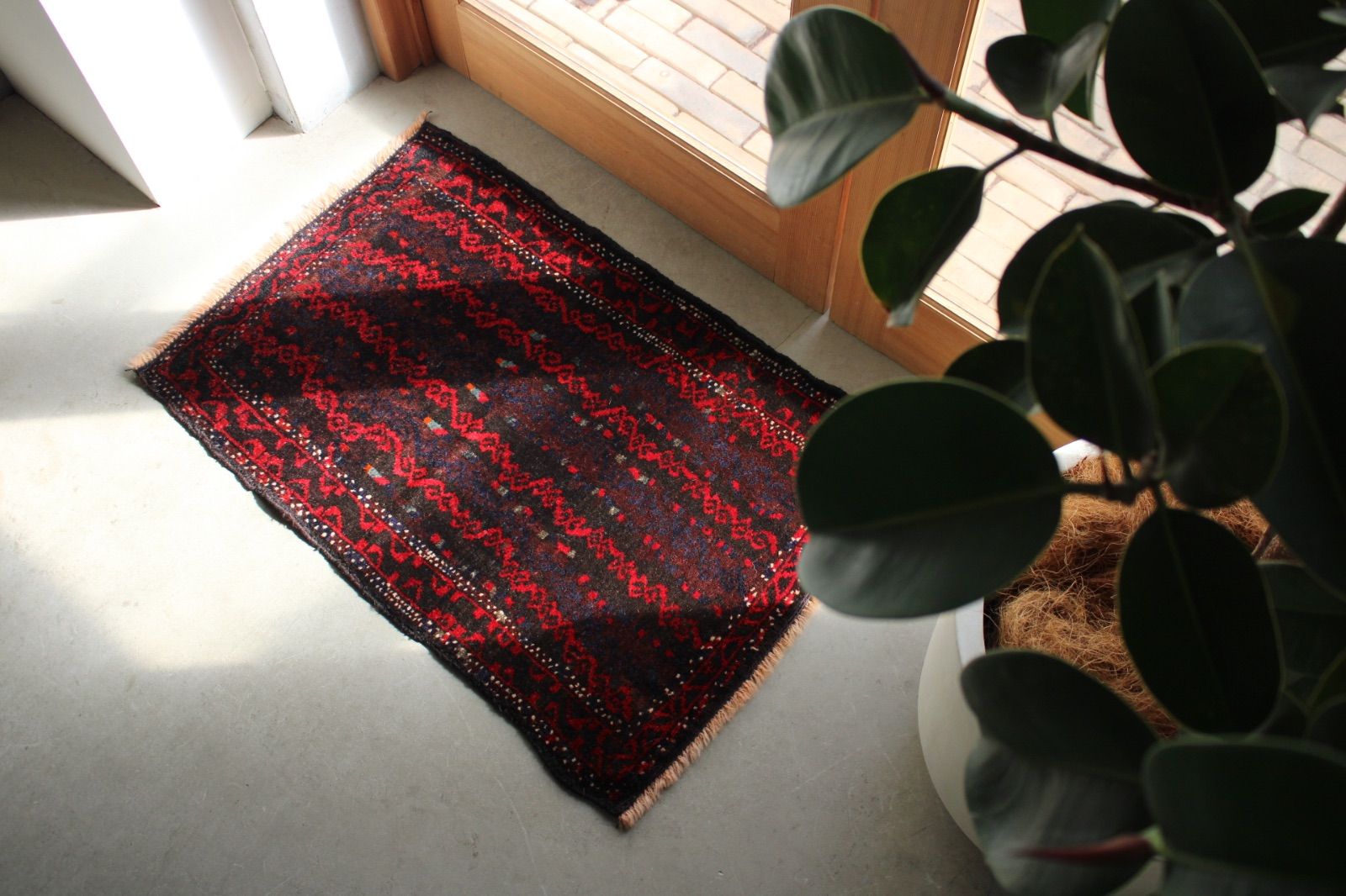 トライバルラグ アフガニスタン バルーチラグ 1970-1980年代 85.5×56cm