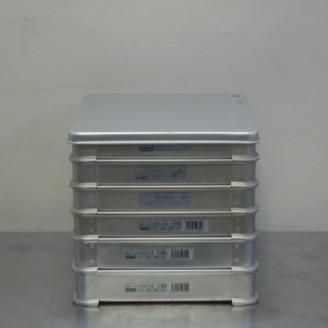 保管品 6枚セット ふた1枚 アカオ アルミ 小40 ×4 小50 ×2 システムバット アレンジバット ギョーザバット W266D346H40mm 3.4L 厚1mm 値下げセール。