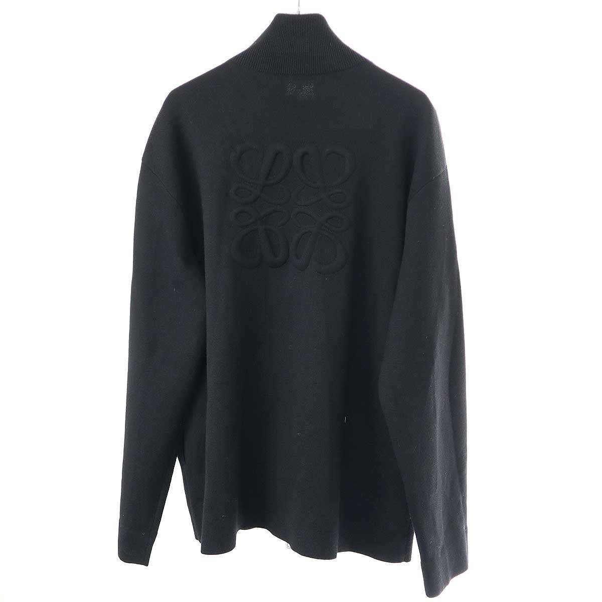 LOEWE ロエベ 23AW アナグラムジップアップウールニットセーター 