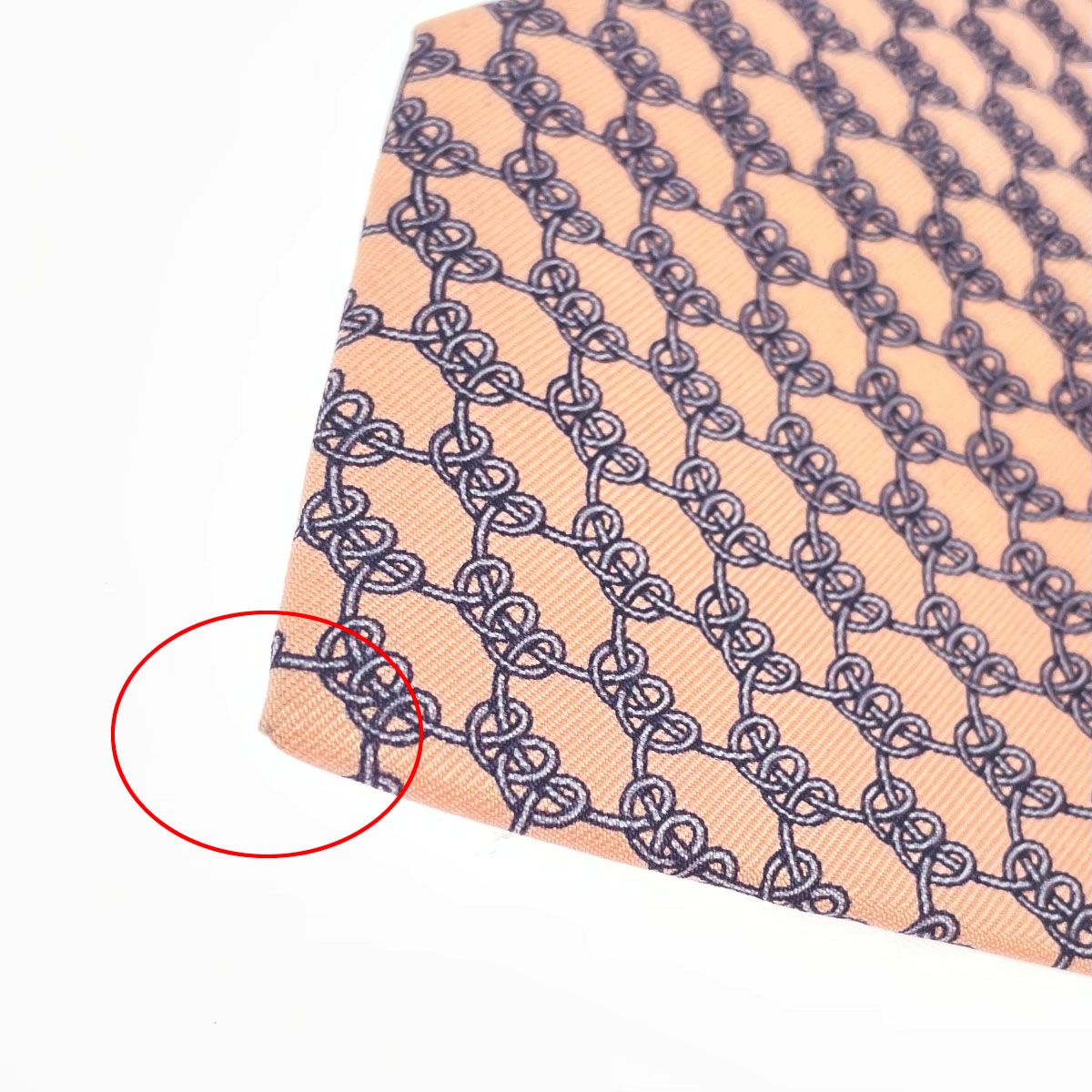 HERMES エルメス ネクタイ 7823 UA サーモンピンク シルク100