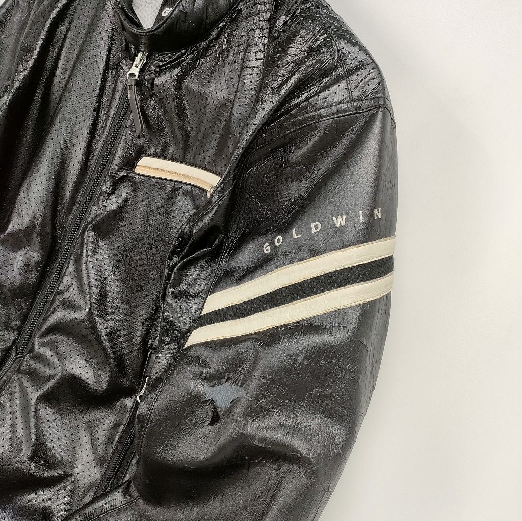 ライダーズジャケット　ゴールドウィンM GOLDWIN ライダースジャケット シンセティックパンチレザー M