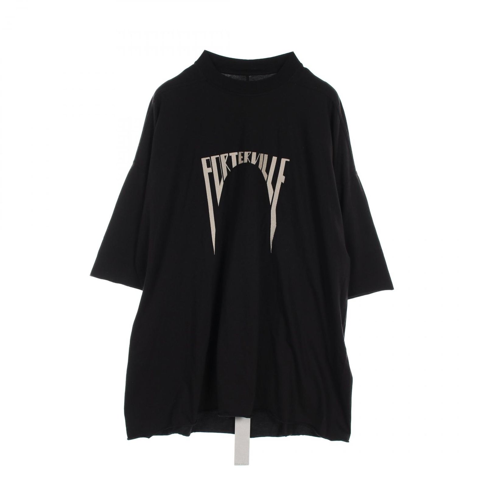 リックオウエンス Rick Owens カットソー PORTERVILLE TOMMY ブラック コットン Tシャツ メンズ Used A