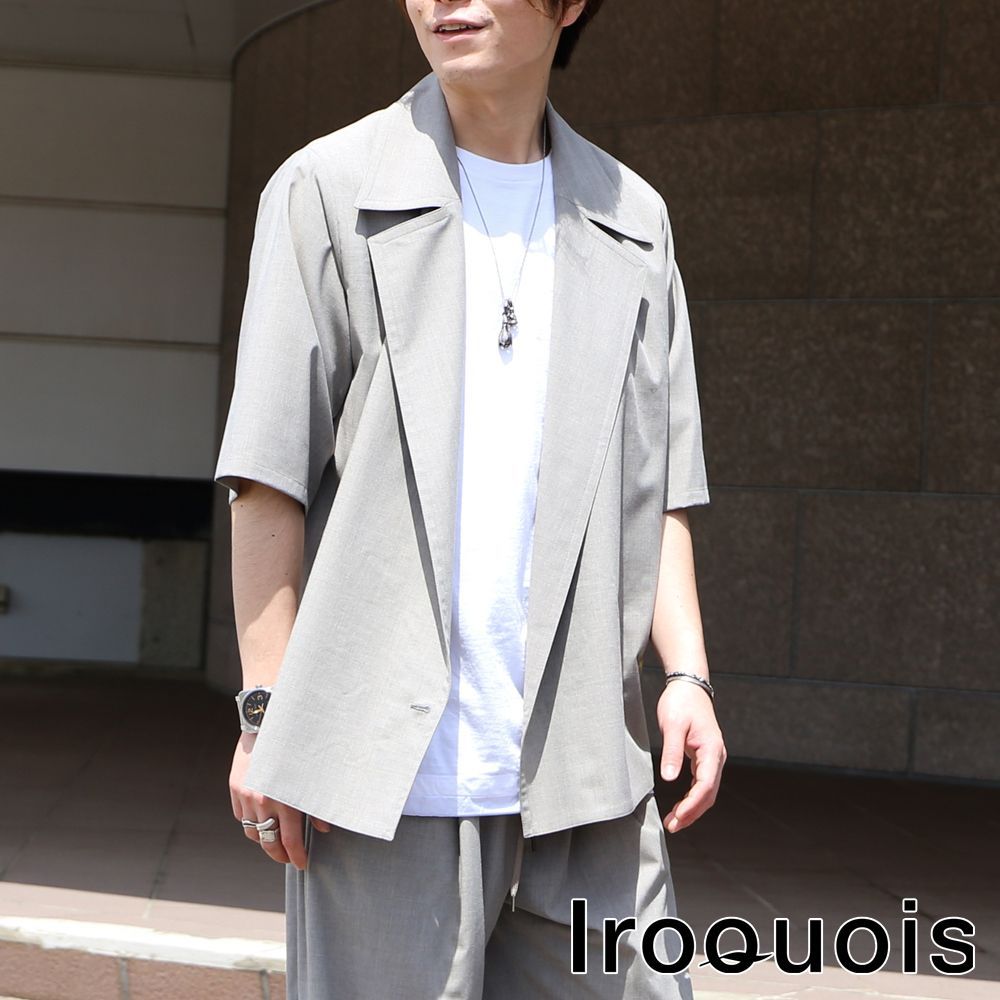 Iroquois/イロコイ】REFLAX WEATHER CLOTH WJK / ダブルブレスト