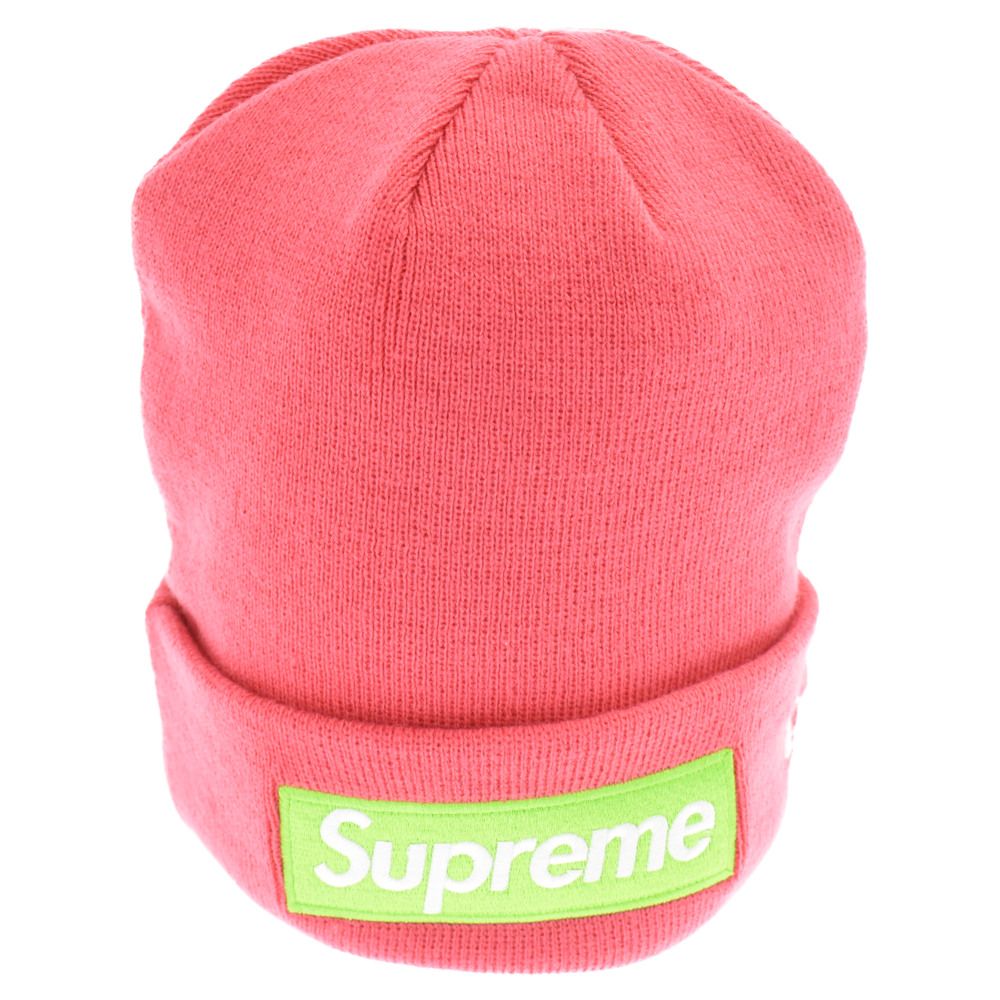 SUPREME (シュプリーム) 17AW ×New Era Box Logo Beanie Magenta