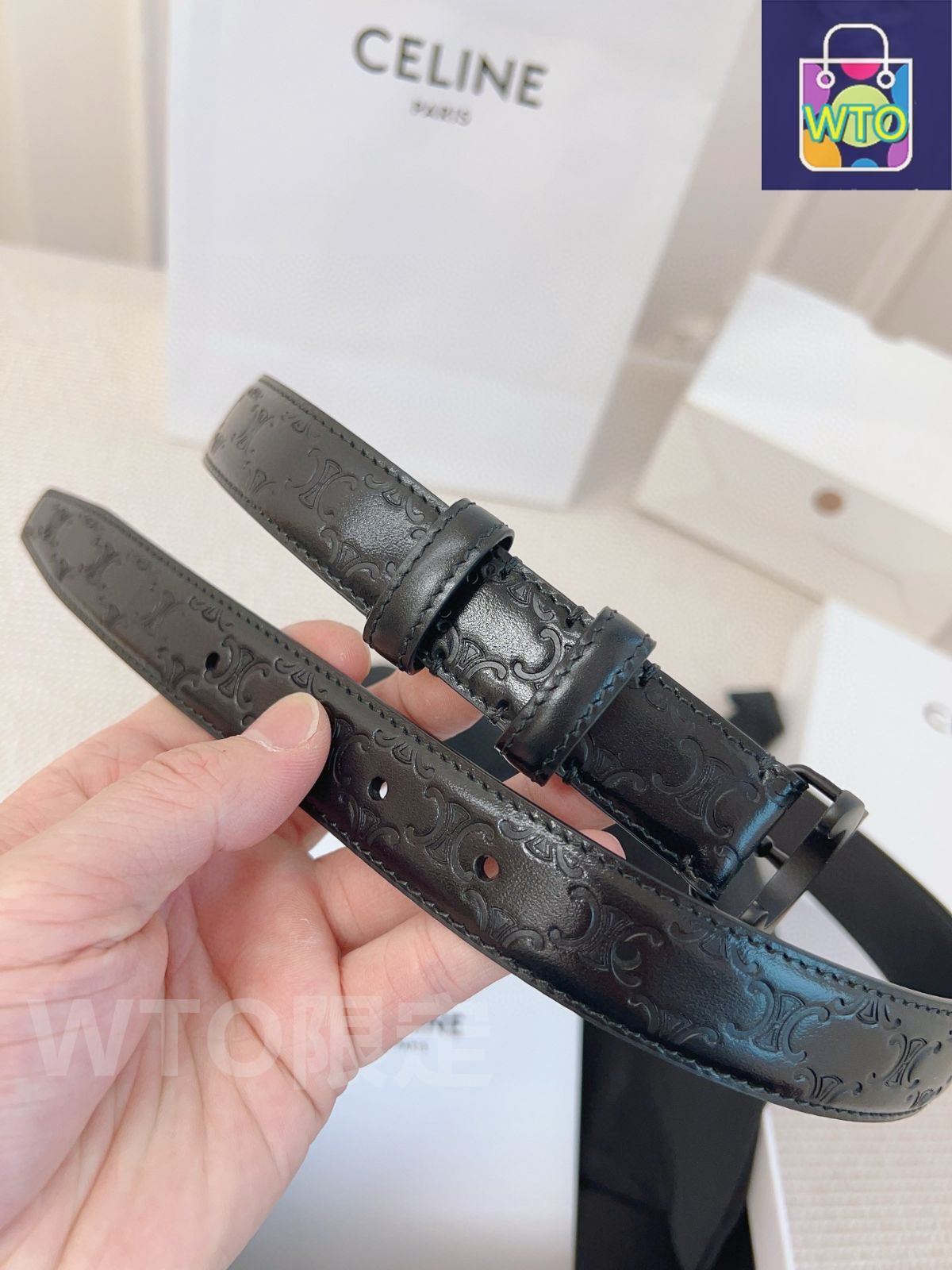 CELINE ヴィンテージブラウンレザーベルト時計 ニシ！CELINE