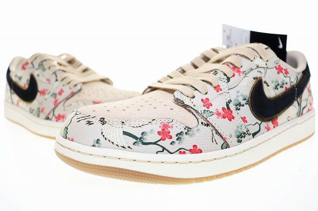 ナイキ NIKE AIR JORDAN 1 RETRO LOW OG CRANES 2025 27cm HV8293-100 AJ1 エア ジョーダン I レトロ ロー 八村塁 鶴 クレイン RUI HACHIMURA ▲ 250425