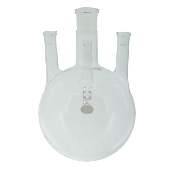 SPC四口丸底フラスコ 2L 030180-342