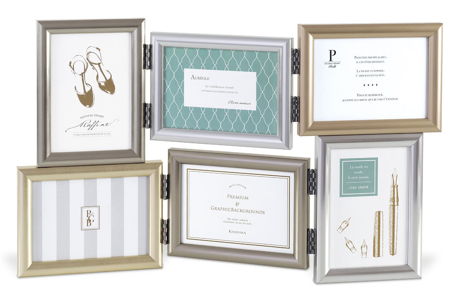 キシマ(Kishima) ベルティ インテリアフレーム Silver×Bronze 43.5W