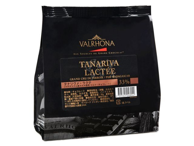 ヴァローナ フェーブ タナリヴァ ラクテ 1kg お菓子 チョコレート 材料 業務用 製菓用 製菓材料▲ 夏季クール便