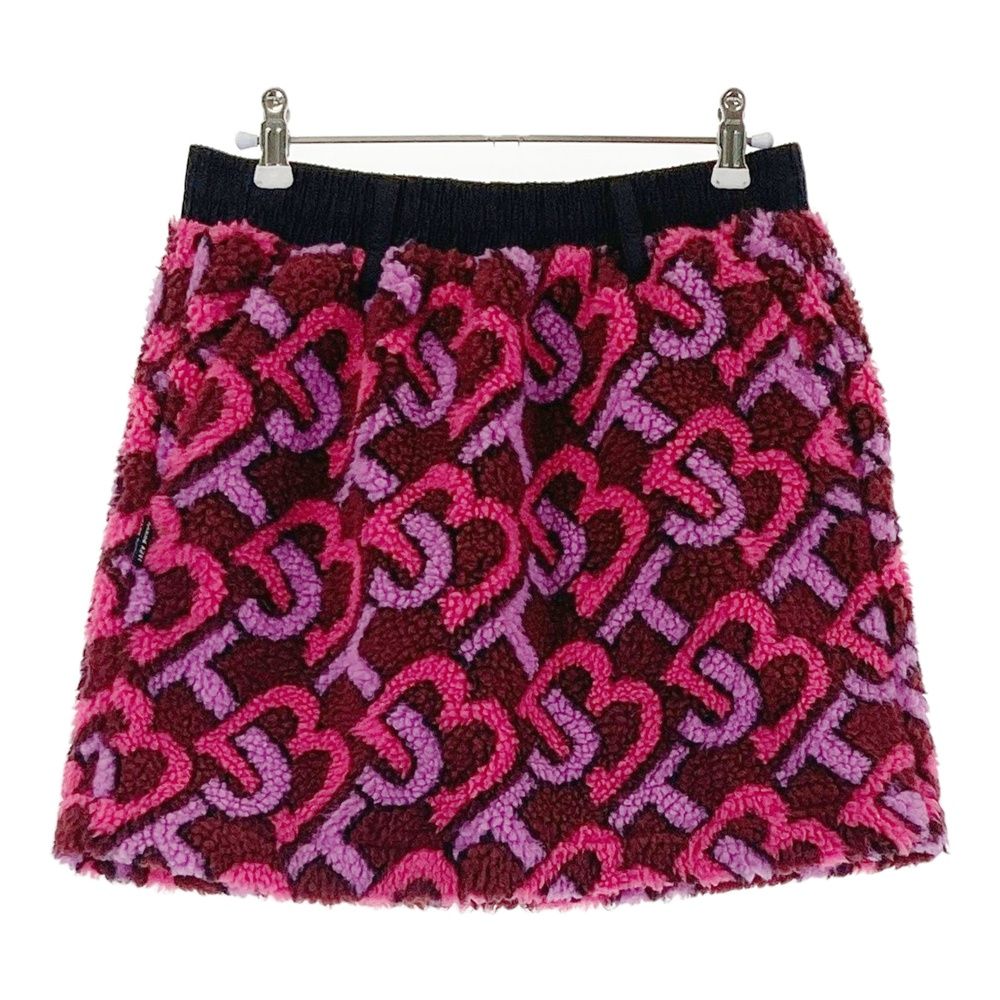 サイズ 0 JACK BUNNY ジャックバニー インナー付 ボアスカート ロゴ 総柄 ピンク系 240101384659 ゴルフウェア レディース ストスト