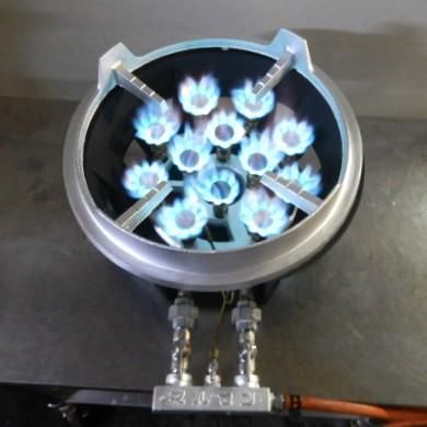 マルゼン MG-12JB LP ガス 鋳物 コンロ W545D425H230mm プロパン 23.3kw 19.5kg スーパー ジャンボ バーナー 旧MG-12J