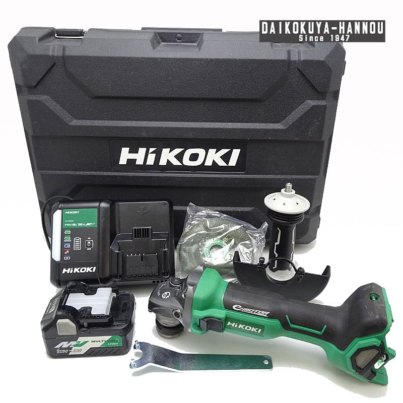 ハイコーキ 研削 研磨 125mm コードレスディスクグラインダ ブレーキ付 G3613DA XP マルチボルト 36V