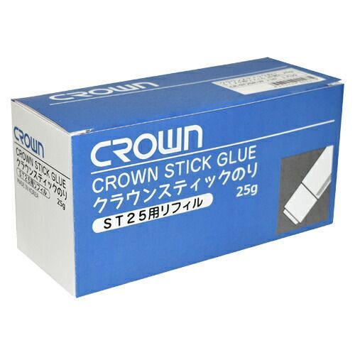 （まとめ） スティックのり クラウン クラウンスティックのり CR-ST25R-WX10 4953349002975 ●容量：２５ｇ 1箱【×12セット】