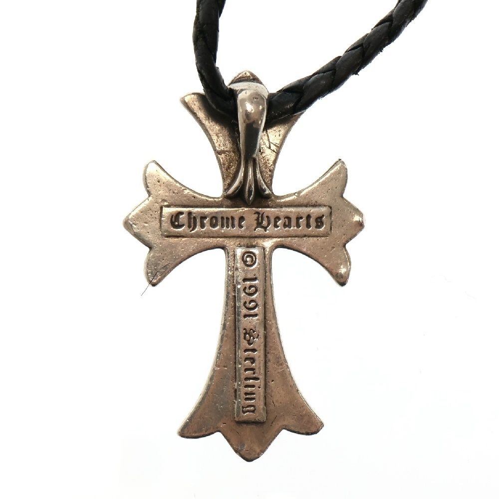 完璧わいふによる CHROME HEARTS BC SMLスモールCHクロス CRS CH (クロムハーツ) ペンダントトップ、チャーム