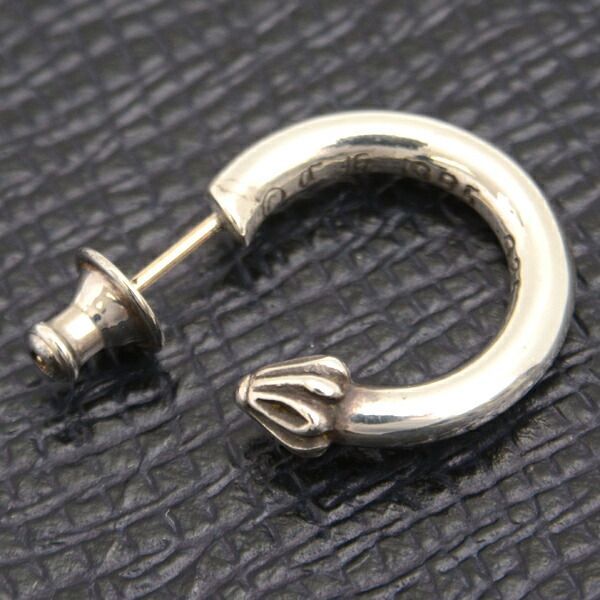クロムハーツ プレーンフープシルバーピアス クロムハーツ プレーンフープシルバーピアス クロムハーツ HOOP PLAIN
