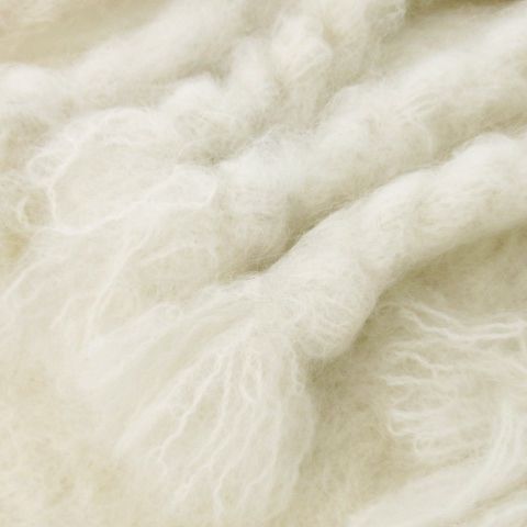 ☆ジルサンダー マフラー ウールモヘア ホワイト ☆ジルサンダー