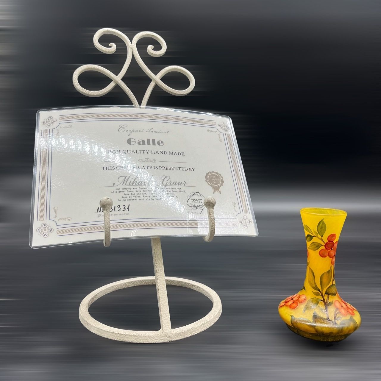 証明書】ドームナンシー かわいいサイズ 花器 花瓶 高さ12cm - メルカリ