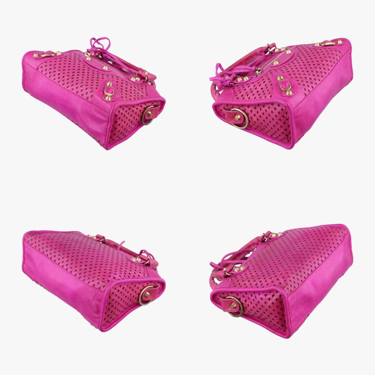 バレンシアガBalenciagaミニシティピンクラムスキン300295.5260