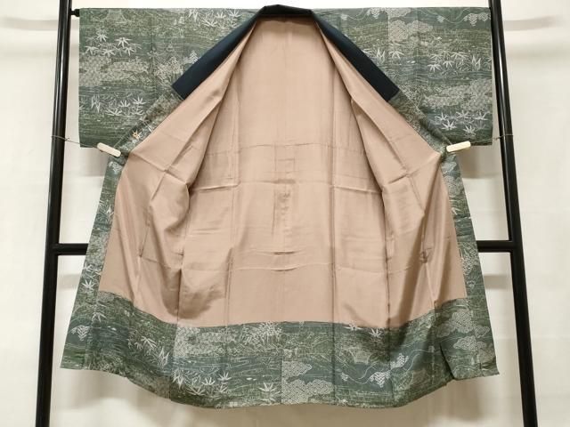 平和屋着物○男性 本場大島紬 カタス 正絹 逸品 DAAV6548ps